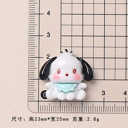 100pcs Cartoon porker Sanrio diy resin accessories accessories handmade hairpins mobile phone cases headwear supplies