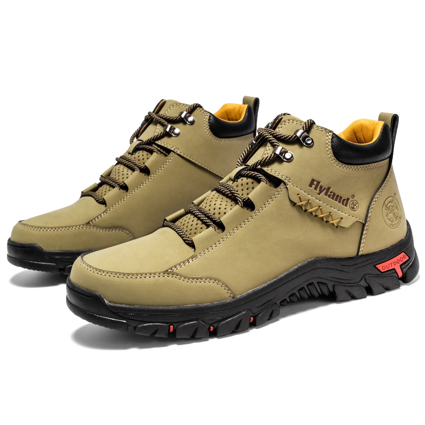 FLYLAND Fashionable  Ankle Boots Men Casual Sneakers Work Office Shoes