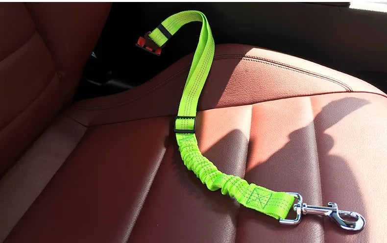 Adjustable Vehicle Seat Belt Pet Supplies Harness, Safe Lever Traction Collar for Dog and Cat Car Safety
