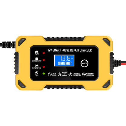 Car Battery Charger, 12V 6A Automatic Intelligent Storage Battery Maintainer Trickle Charger Suitable for Cars, Trucks, Suvs, Mo