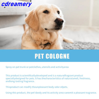CDY 100ml Pet Perfume Spray for Cats and Dogs, Odor Eliminator and Air Freshener with Long-lasting Fragrance