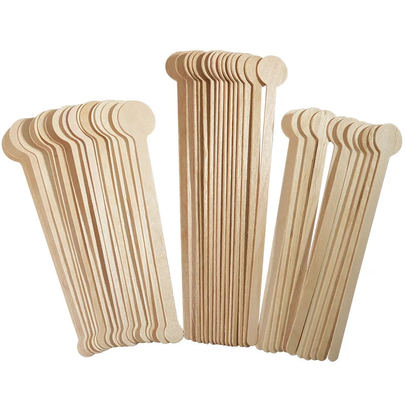 100pcs Round Disposable Wooden Coffee Stirrers Coffee Stirrer Sticks Stir Beverage Sticks Stir for Bar Cafe  or Home Use