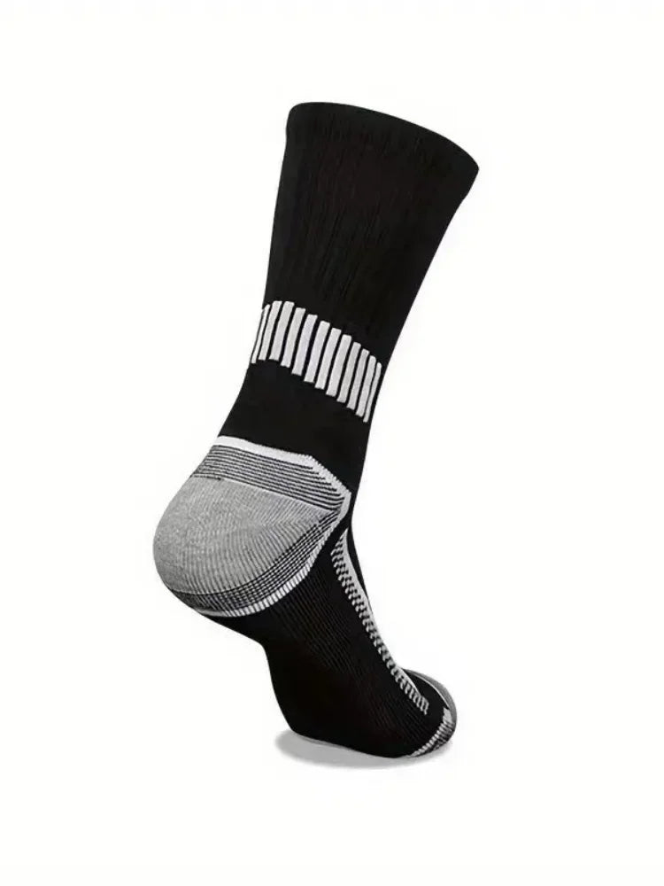 6 Pairs of MEN'S Sports Socks, Sweat Absorbing, Comfortable and Breathable, Suitable for Basketball Training and Outdoor Running