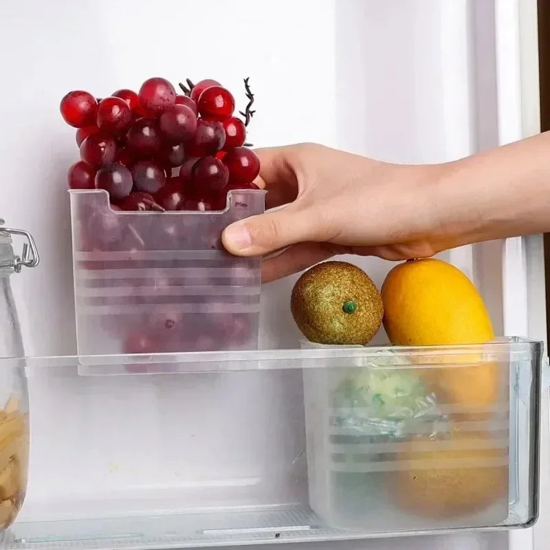 Wholesale Refrigerator Storage Boxes Kitchen Fruit Vegetable Fresh-keeping Box Fridge Side Door Container Organizer Accessories