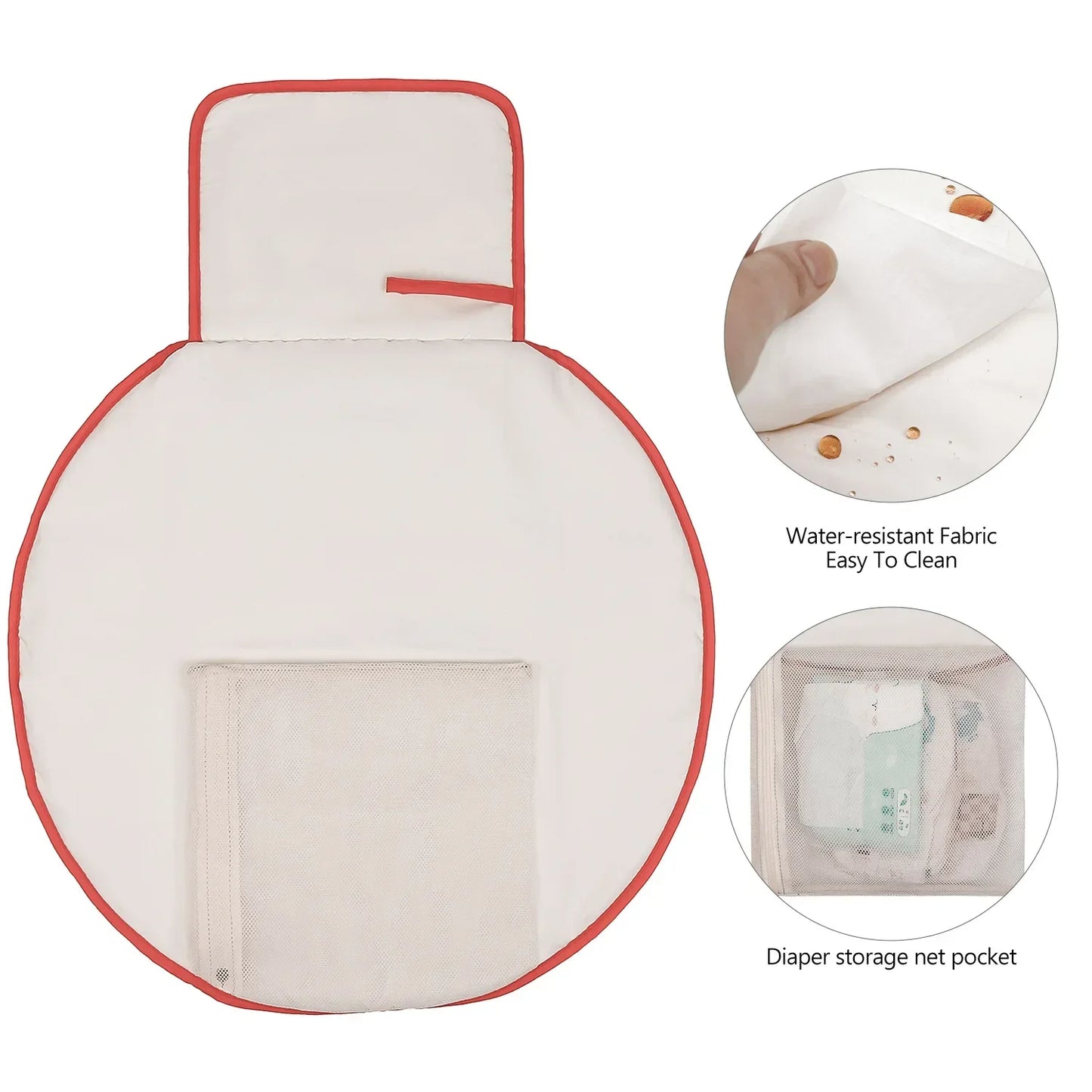 Baby Foldable Diaper Changer Baby Changing Mat Waterproof Changing Pad Portable Diaper Bag Newborn Bedding Supplies Storage Bags