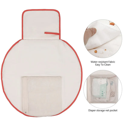 Baby Foldable Diaper Changer Baby Changing Mat Waterproof Changing Pad Portable Diaper Bag Newborn Bedding Supplies Storage Bags