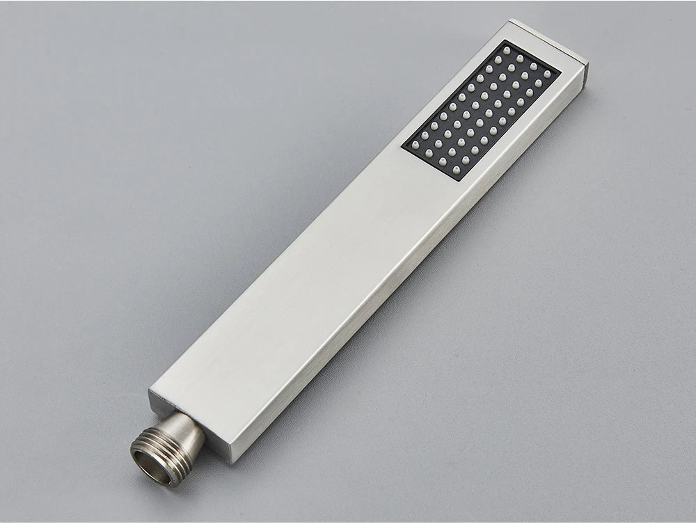 Brass Hand Held Shower Head Black Golden Handshower Head 100% Copper Head Faucet Accessory Single Function Shower Head