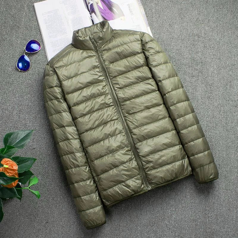 90% White Duck Down Hooded Jackets Warm Coat Parka Men Portable Outwear Mens Coat Autumn Winter Ultralight Thin Down Jacket