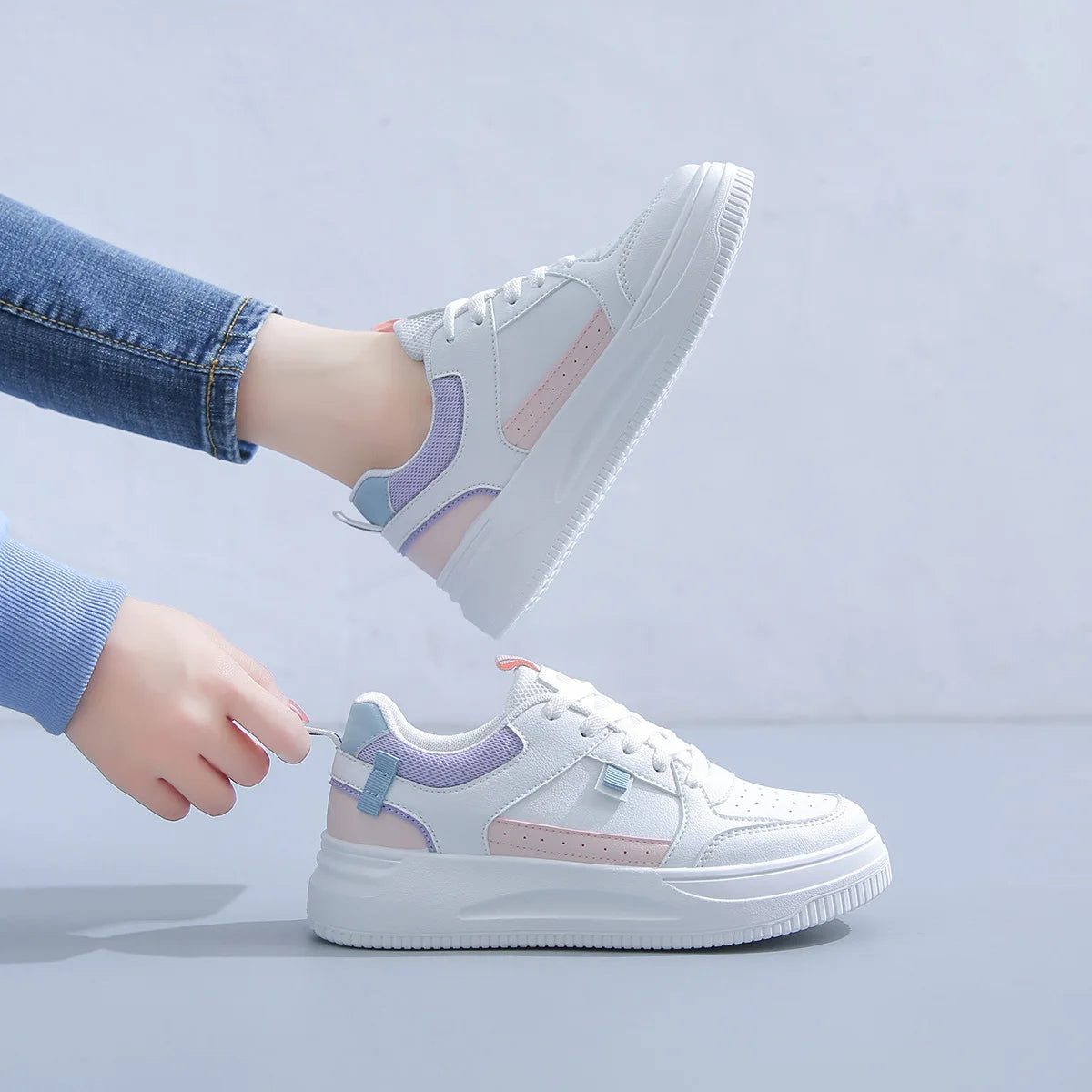 Fashion Women's Sneakers Platform Sports Shoes White running Sneakers Chunky Sneakers Shoes Tennis Female Basket