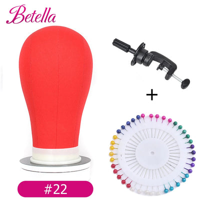 Canvas Block Head Kit Training Mannequin Wig Head Display Styling Mannequin Manikin Head Wig Stand wig head Stand