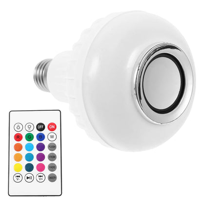 Music Bulb LED Light Bulb Smart Speaker Multicolored Lamp 13 5x9 5x9 5cm Dimmable Colors Remote Control Phone Tablet