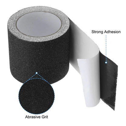 10cm*5m Black Anti Slip Tape Self-adhesive Non Skid Ramp High Traction Friction Abrasive Adhesive Sticker For Stair Floor Step