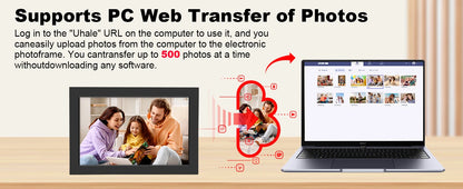 WiFi Digital Photo Frame 10.1 Inch 32GB Smart Digital Picture Frame with 1280x800 IPS HD Touch Screen Digital Frame Gift