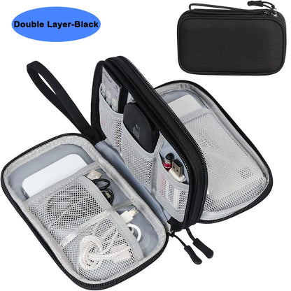 Electronics Wire-winding Storage Bag Waterproof Carrying Accessories Pouch Travel Bag Universal Cable Organizer Electronics Bag