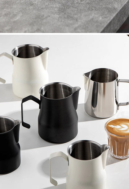 350/500/700ml Stainless Steel Milk Jug Frothing Pitcher Milk Espresso Machine Cappuccino Latte Frothing Pitcher Barista Milk Jug