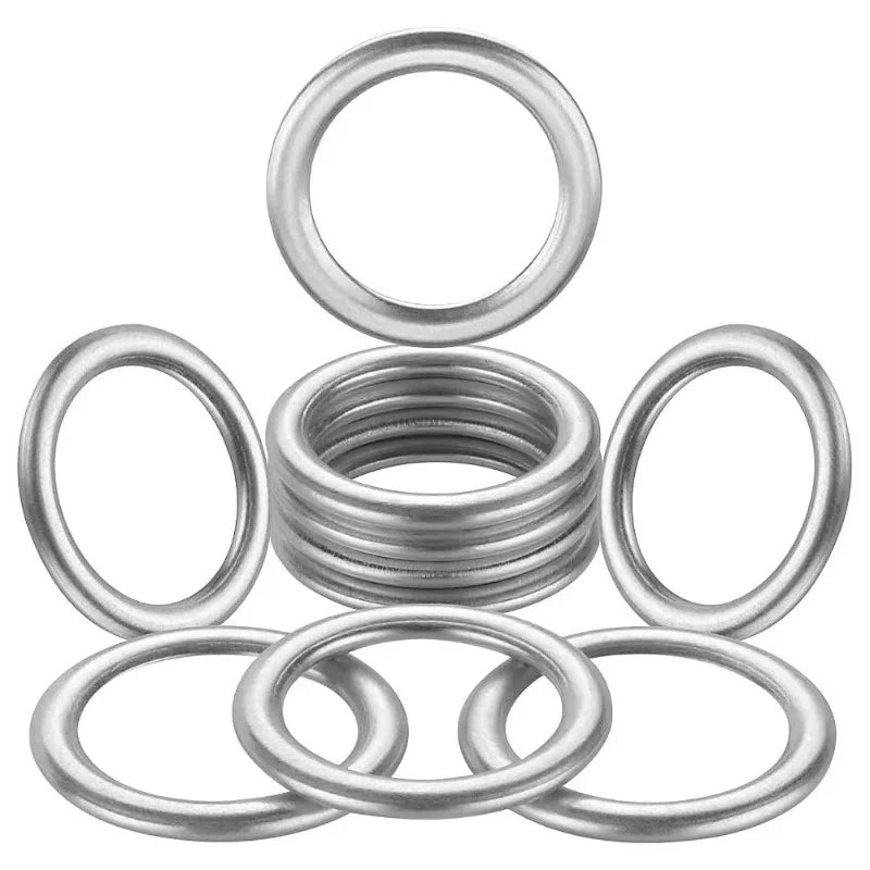 Car Oil Pan Drain Gasket Drainage Bolt Pad Aluminum/ Copper Oil Drain Plug Gasket Replaceable Accessories for Volkswagen Audi