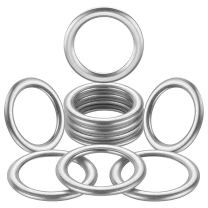 Car Oil Pan Drain Gasket Drainage Bolt Pad Aluminum/ Copper Oil Drain Plug Gasket Replaceable Accessories for Volkswagen Audi