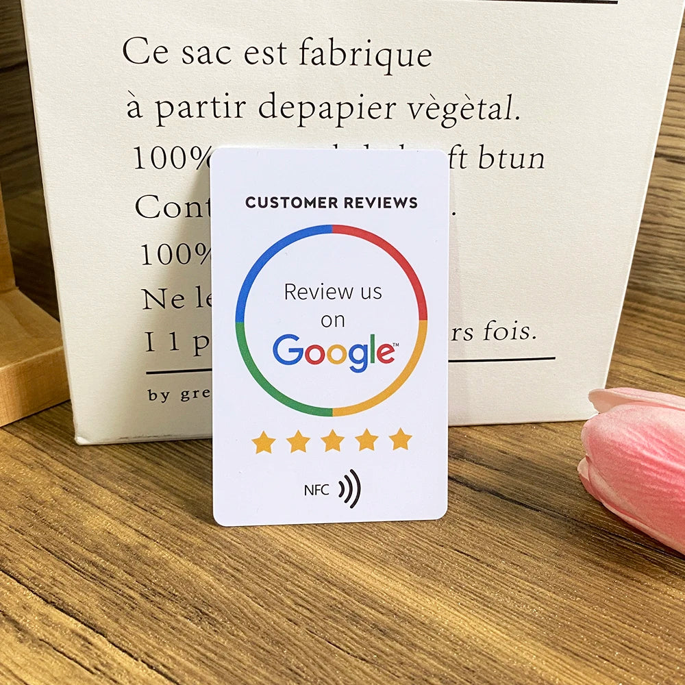 Grow your Business With NFC Google Review Cards Tap and Rate Google Review Cards