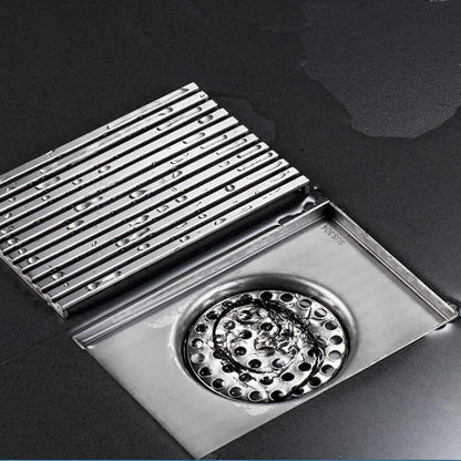 304 Stainless Steel Balcony Square Floor Drain Engineering Large Displacement Deodorant Floor Drain Outdoor Floor Drain