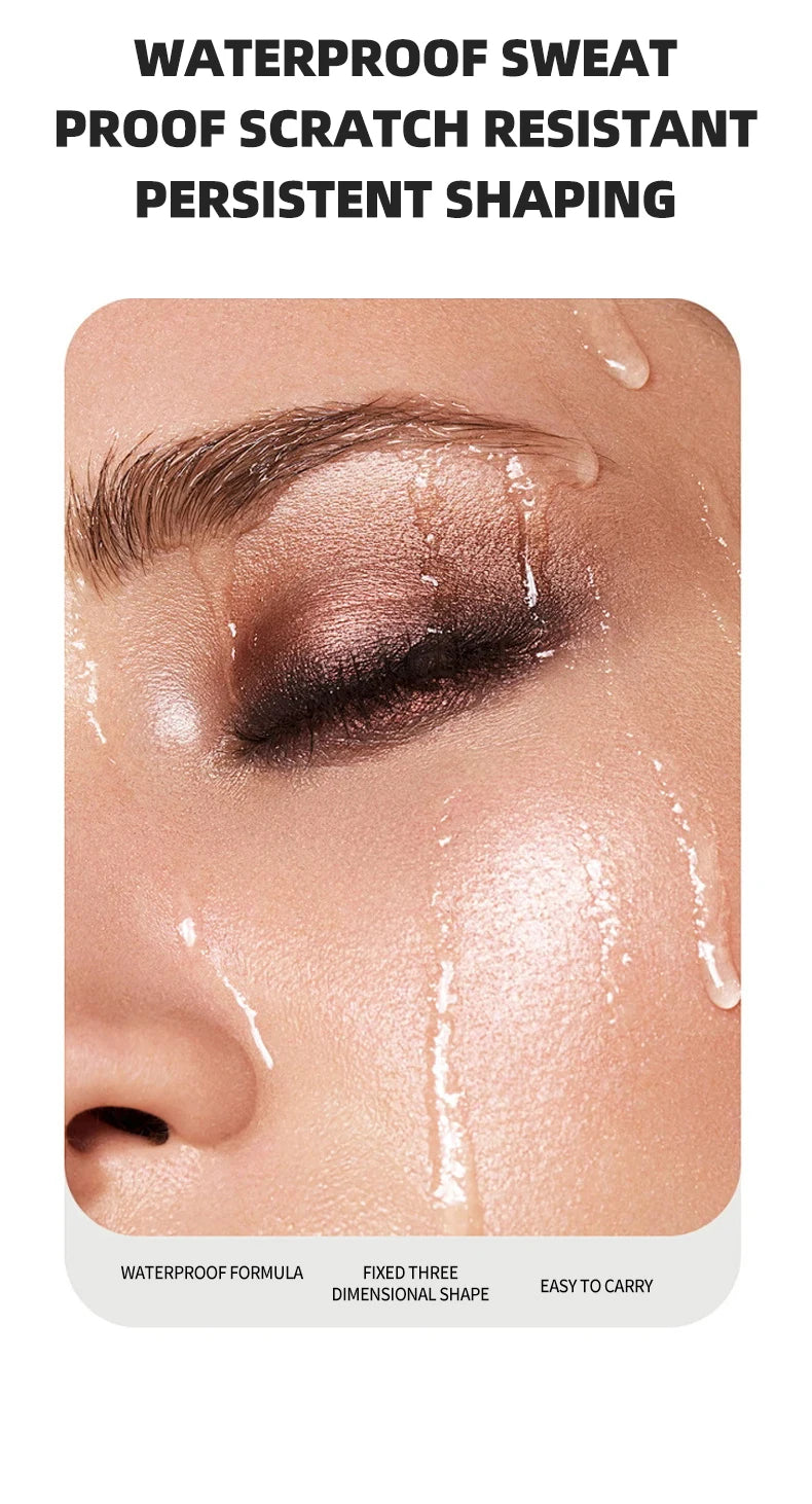 Ocheal Easy Peel Off Eyebrow Gel Tattoo Tint Semi-Permanent Eyebrow Gel Waterproof Long-Lasting Black Brown 3D Mascara Serums