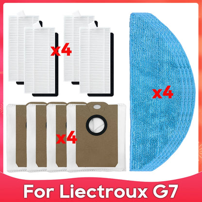 Compatible For ( Liectroux G7 / AENO RC4S / EVOLUTION AIRO ) Roller Side Brush Filter Mop Dust Bag Robot Vacuums Accessory