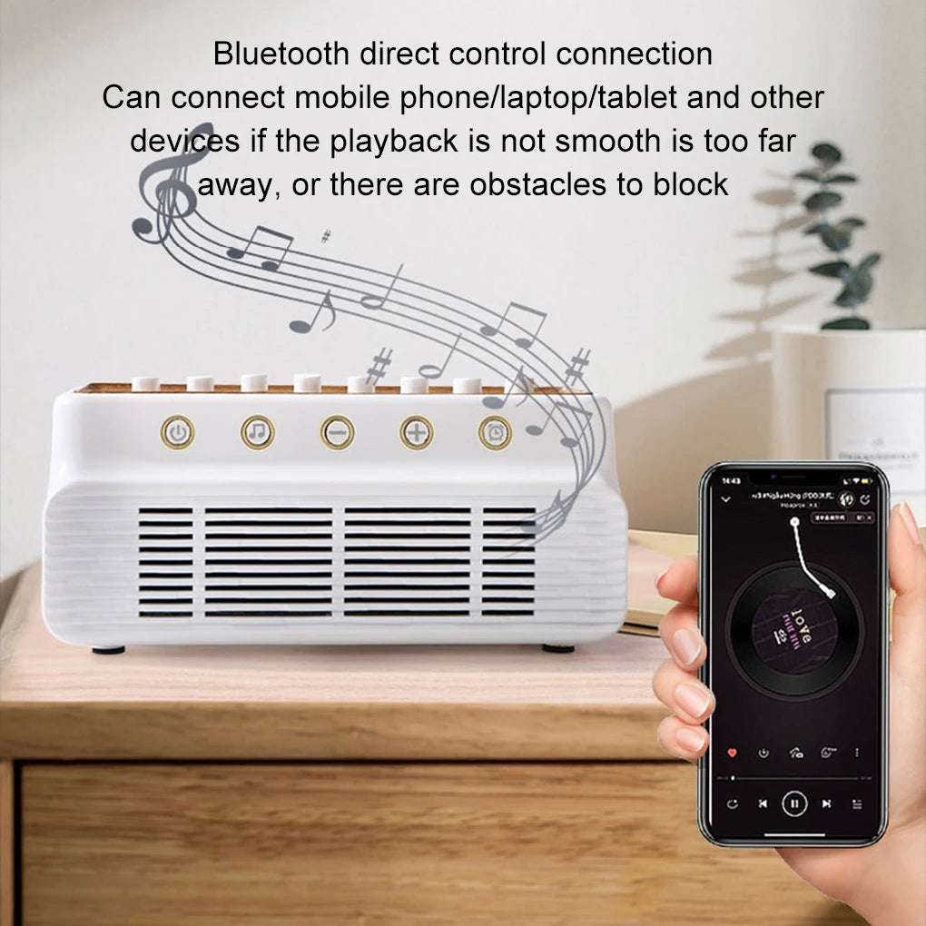 Wireless Bluetooth Speaker Noise Timed Natural Sounds Music Box Improve Sleep Rain Sea Waves Bird Thunder Relax Reduce Stress