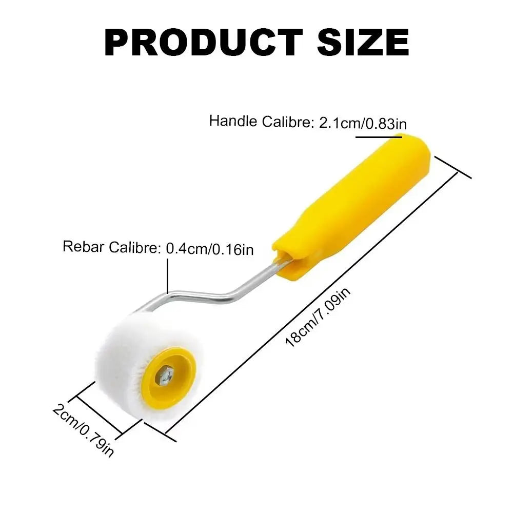 Plastic Mini Paint Rollers Wool Ergonomic Design Wool Roller Brush Durable Touch Up Trim Edge Trim Edge Brush Roller