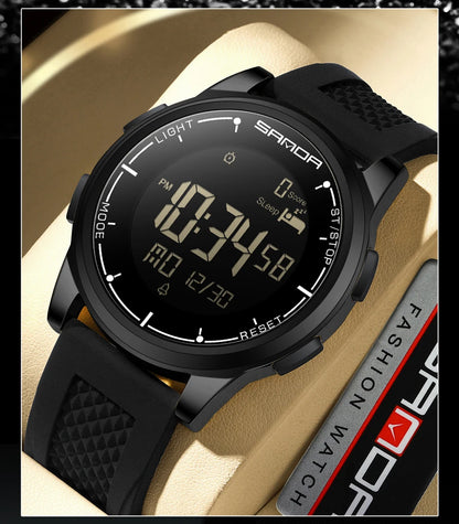 SANDA 9064 Student Sports Quartz LED Electronic Watch Calorimeter Step Electronic Watch Sleep Monitoring Smart Electronic Watch