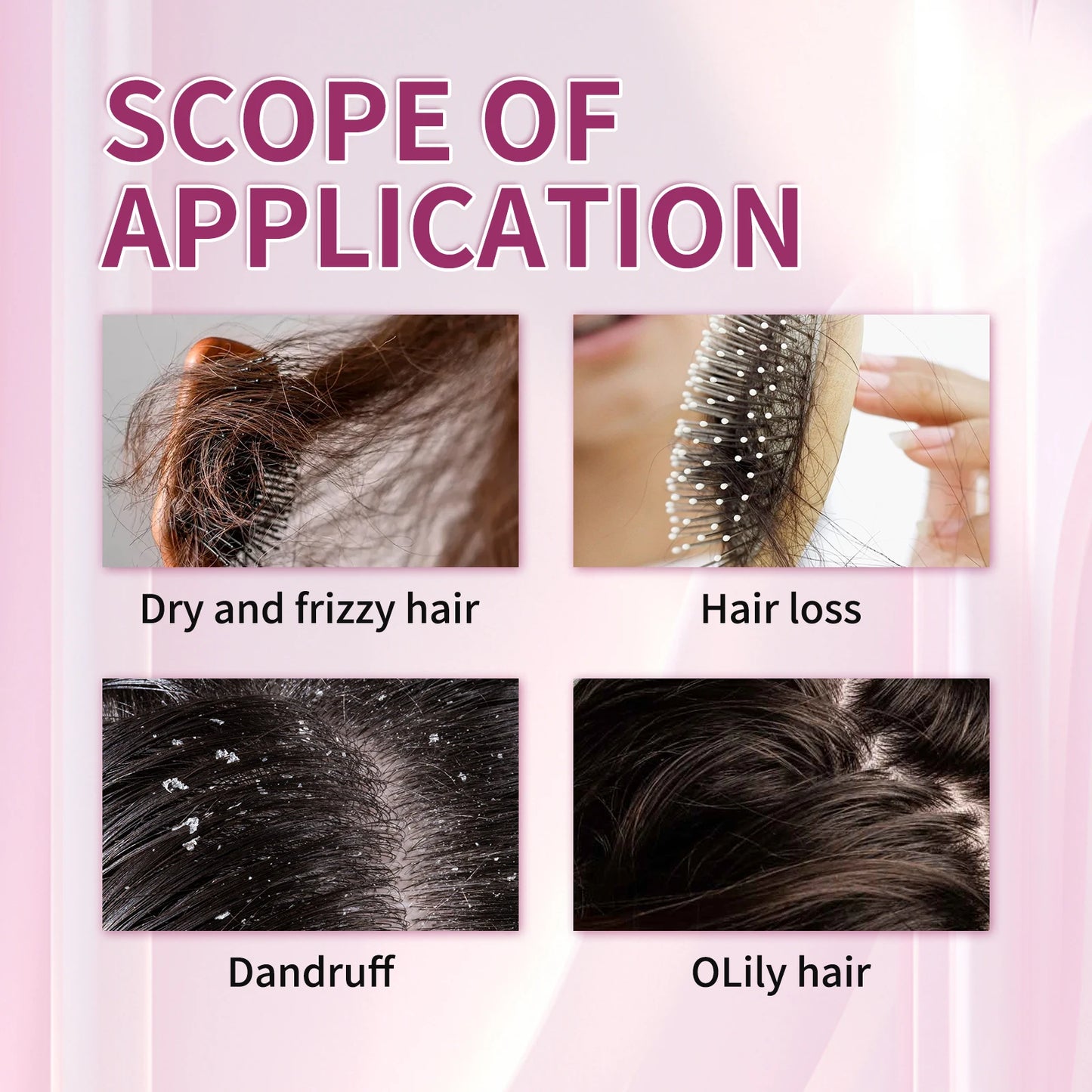 200ML Onion&Rosemary Shampoo For Hair Growth Anti Frizz Dandruff Removal Improve Dry Split Ends Nourishing Smooth Conditioner