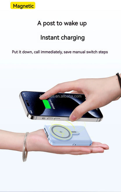 PD 20W Fast Charging 10000mAh Portable Phone Charger Power Station Power Bank Magnetic  Wireless Charger  Power bank
