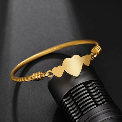 Religion Catholicism San Benito Rosary Bracelet Women Stainless steel Open Cuff Heart Life Tree Bracelet Christian Jewelry Gift