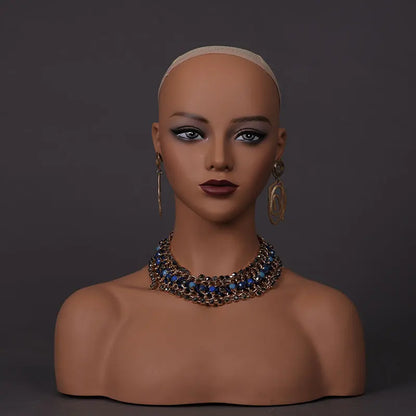 Multipurpose Mannequin Head With Shoulders Make-Up Dummy Head For Wigs Mannequins Bust Wig Display Head Realistic Female Head