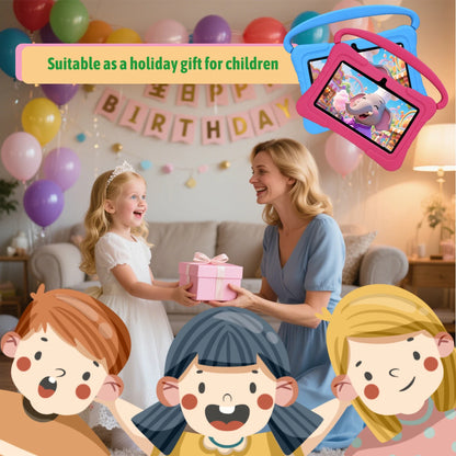 7-inch children's learning tablet parental control WIFI  dual cameras  high-definition screen anti drop  no Adapter