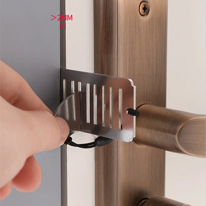 Portable Door Lock Travel Home Security Extra Lock for Additional Privacy and Safety in Room Hotel Apartment Dorm Door Stopper