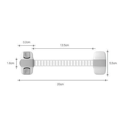 1 Piece Multi-Function Child Protection Anti-Pinch Cabinet Refrigerator Plastic Safety Buckle Baby Safety Drawer Door Lock