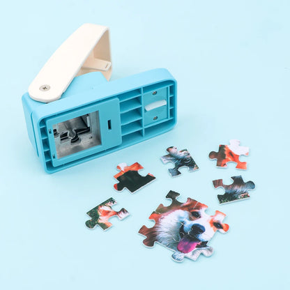 Puzzle Punch,Mini Puzzle Maker, Portable Puzzle Pieces Puching Machine for Arts & Crafts Make Jigsaw Puzzles Scrapbooking & DIY
