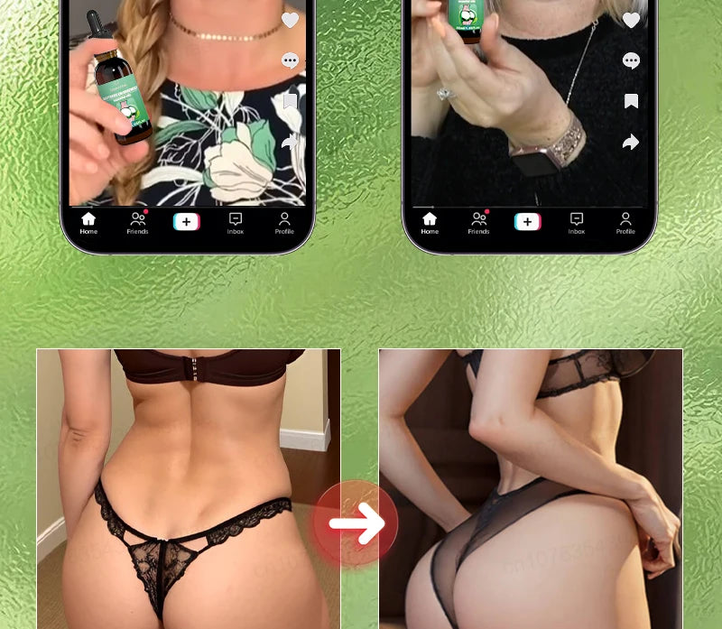 Sexy body care, silky, plump and elastic