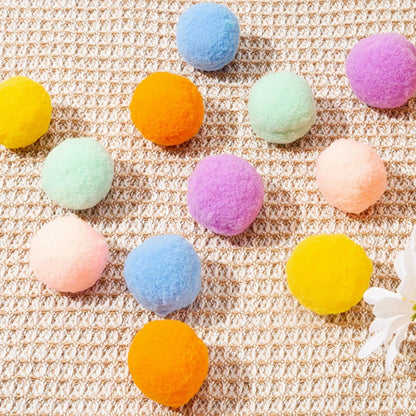 Interactive Wool Felt Ball Toys for Cats Kittens Funny Adorable Colorful Toy Soft Felted Fabric Balls Unique for Cat Dog Playing