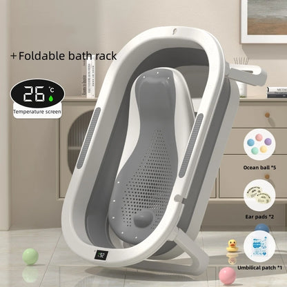 Baby bath tub Warm bath tub Baby foldable toddler sitting and lying Toddler household bathroom items