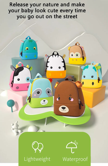 Fashion Children School Bags 3D Biomimetic Animal Kids Backpack Kindergarten Boys and Girls School Bags Mini Backpack Book Bag