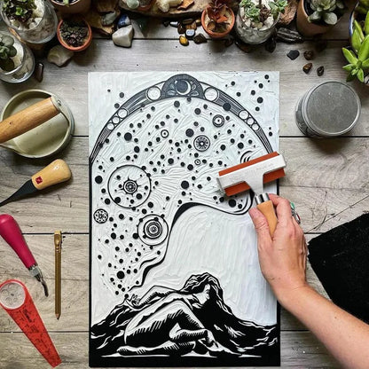 3 Pack Rubber Rollers, Mixed Size Rubber Roller Tools For Printing, Ink Roller Stamping Shavings, Craft Scrapbooking