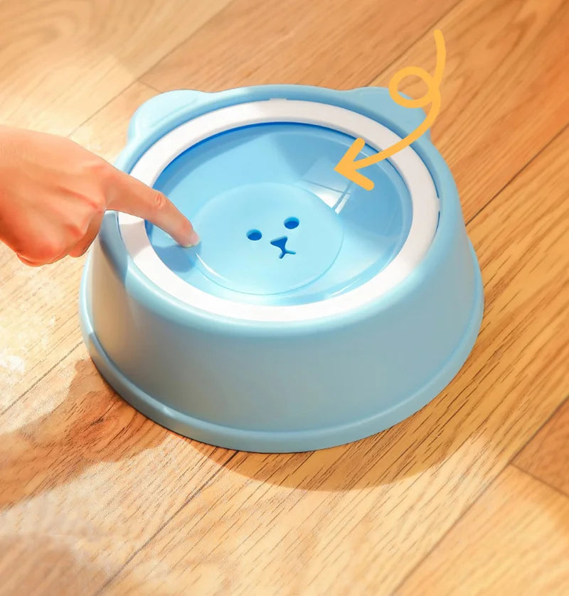 1000ml Anti-splash Dog Drinking Water Bowl Non-Wetting Mouth Floating Pet Bowl for Cats Dogs Puppy Drinking Water Dispenser