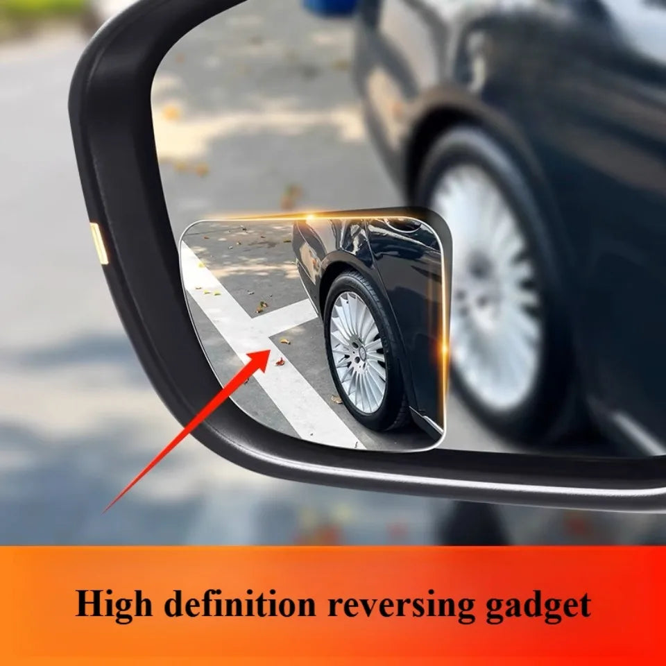 2pcs Car Mirror Wide Angle Car Blind Spot Mirrors 360° Adjustable Auxiliary Rearview Mirrors HD Frameless Small Round Mirror