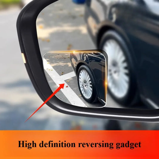 2pcs Car Mirror Wide Angle Car Blind Spot Mirrors 360° Adjustable Auxiliary Rearview Mirrors HD Frameless Small Round Mirror
