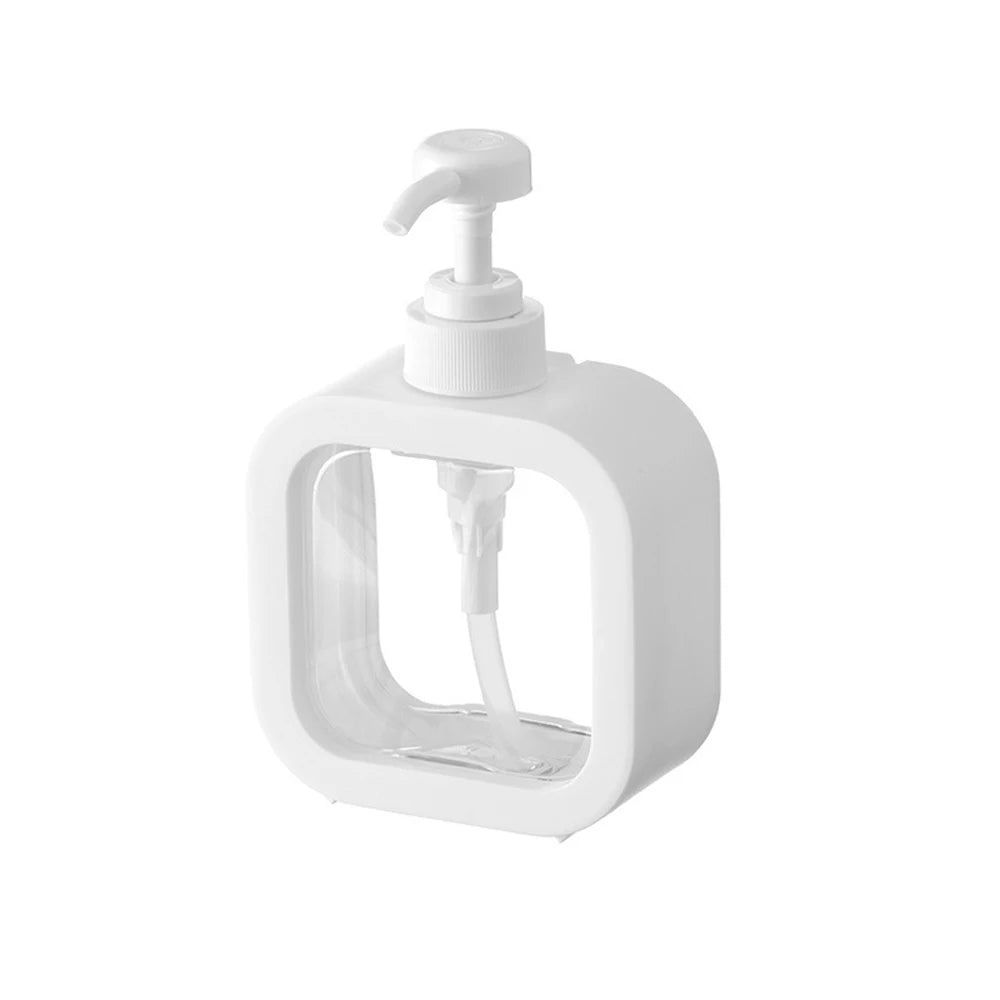 1/2 PCS large-capacity soap dispenser bottle, transparent visible plastic press bottle, suitable for travel, kitchen, bathroom