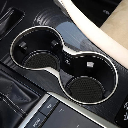 2pcs Black Car Auto Cup Holder Anti Slip Insert Coasters Pads Interior Accessories For Most Cups Accessories