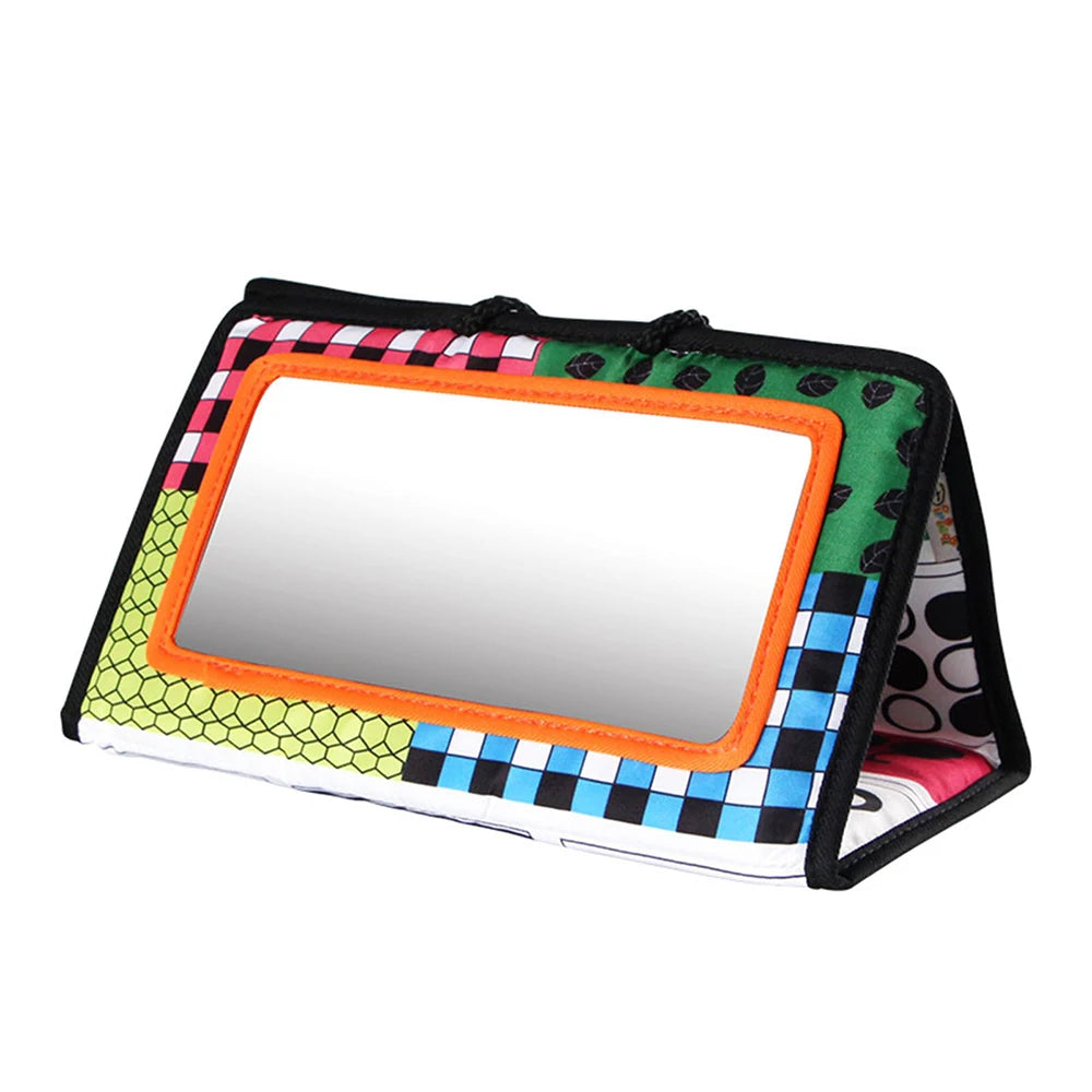 Black and White Newborn Mirror Toys Baby Tummy Time for Babies Montessori Development Crawl High Contrast Activity Sensory Toy