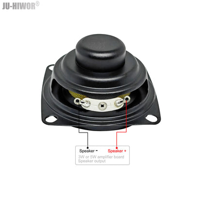 2pcs 4 Ohms 5W 53mm Square 16 Core Dual Neodymium Magnetic Waterproof Speaker 2 inch Yellow Glassfiber bluetooth Loudspeaker