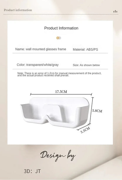 10PCS Eyeglasses Organizer Premium Sunglasses Display Case Wall Mounted No-Punch Sunglasses Organizer Home Organization