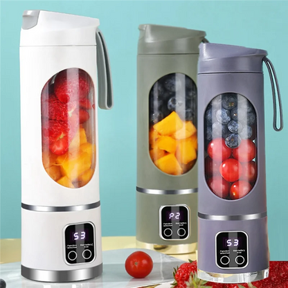 A01V-USB Rechargeable Portable Blender 8 Blade Mini Ice Crusher With Digital Display 3 Modes Portable Blender  A